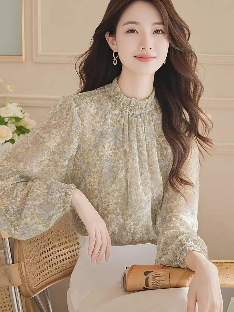 Women Formal Blouses For Evening Wear - เสื้อเชิ้ตแขนยาวผู้หญิงผ้าซาตินจีบกระดุมทรงเข้ารูปสไตล์โกธิค อีโม ฮาราจูกุ สวยงามเก๋ไก๋สำหรับงานปาร์ตี้ สตรีทแวร์ เสื้อผ้าฤดูใบไม้ผลิ