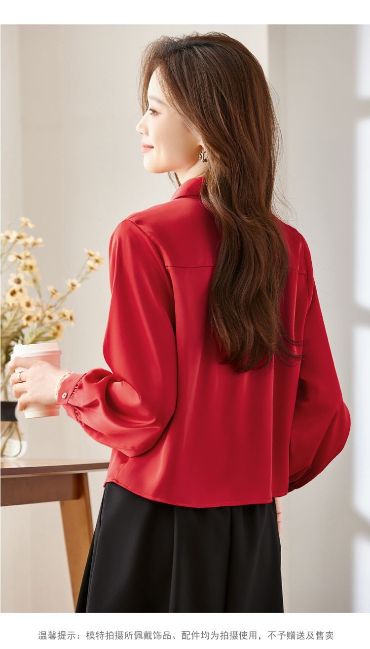 Women Formal Blouses For Evening Wear - เสื้อแขนยาวผู้หญิงผ้าฝ้ายระบายพอดีตัวคอทเทจคอร์ผู้หญิงอ่อนเยาว์สบายโรแมนติกสวมใส่ในสำนักงานทุกวัน