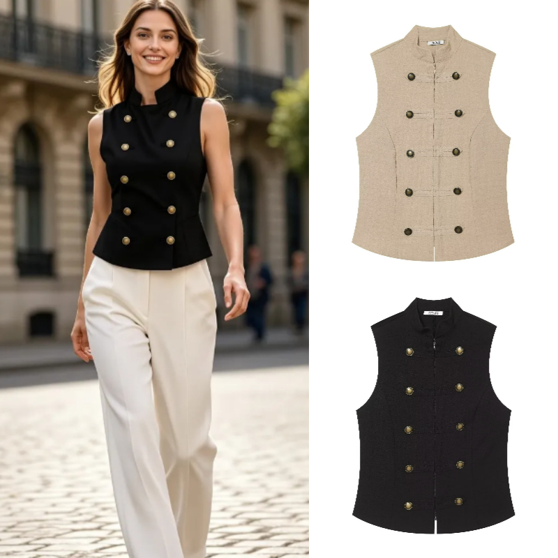 Women Formal Blouses For Evening Wear - เสื้อเชิ้ตแขนกุดทรงสลิมฟิตสำหรับผู้หญิง 2026 ฤดูร้อน ดีไซน์ใหม่อเนกประสงค์ แฟชั่นลำลองสำหรับเดินทาง