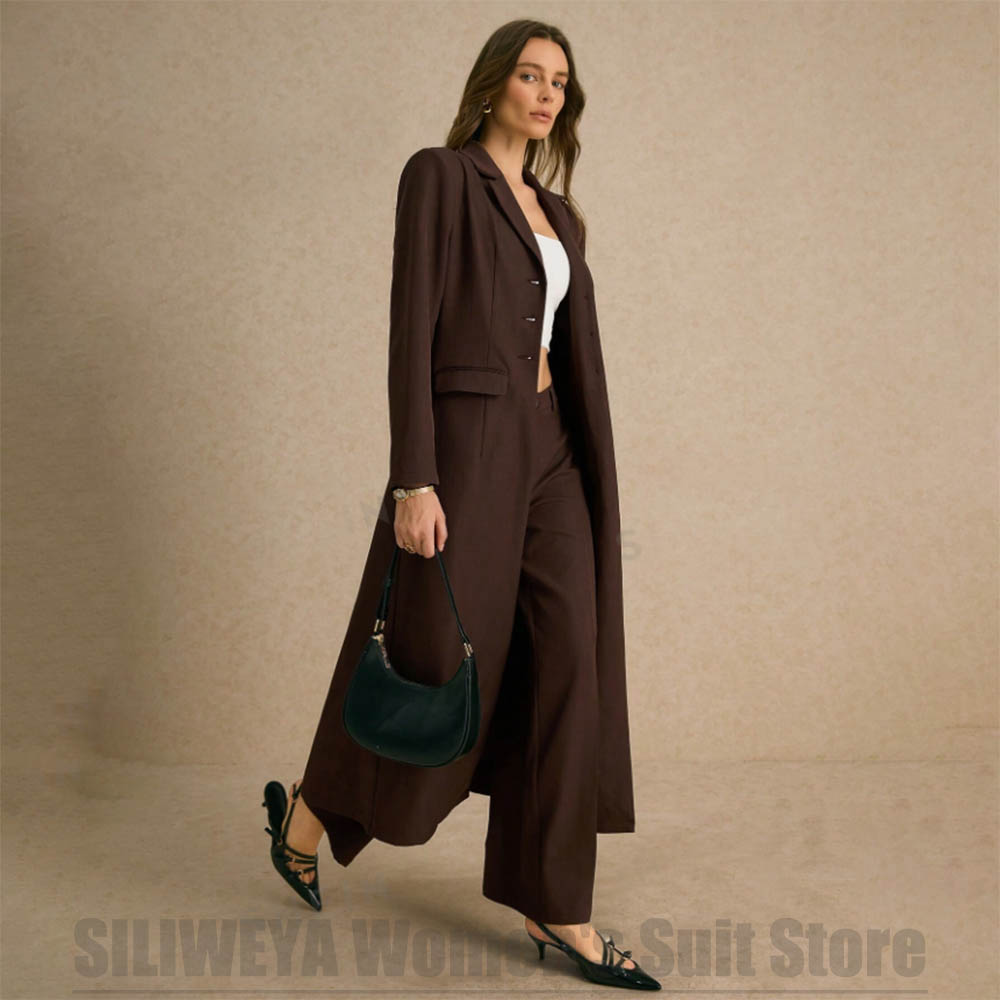 Women Formal Wear Tailor - ชุดสูทผู้หญิงแฟชั่น 2 ชิ้น แขนยาว กระดุมแถวเดียว สวมใส่ได้ทั้งแบบลำลองและเป็นทางการ