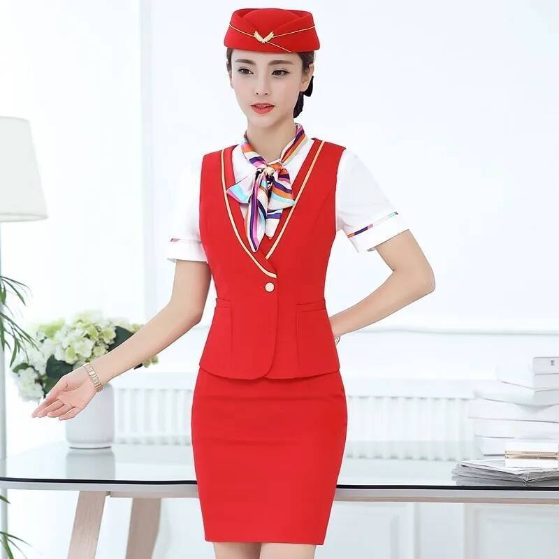 Women Formal Wear Blazers - ชุดสูทธุรกิจผู้หญิงแบบเป็นทางการ พร้อมเสื้อและกระโปรง ชุดทำงานสำหรับสุภาพสตรี เสื้อกั๊กและชุดเวสต์ ชุดเบลเซอร์สำหรับพนักงานออฟฟิศ ชุดพนักงานต้อนรับบนเครื่องบิน