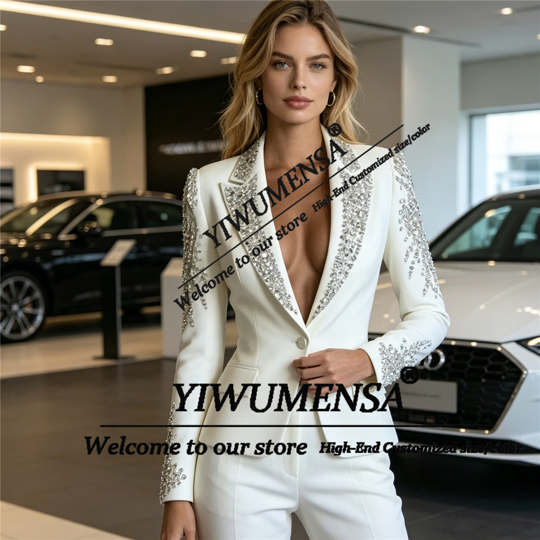 ชุดสูทผู้หญิงหรูหรา 2 ชิ้น ประ - Women Formal Wear Blazers บทวิจารณ์และราคา