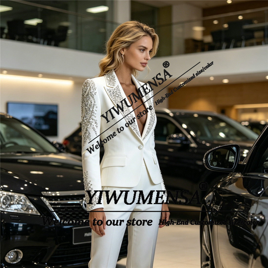 ชุดสูทผู้หญิงหรูหรา 2 ชิ้น ประ - Women Formal Wear Blazers บทวิจารณ์และราคา