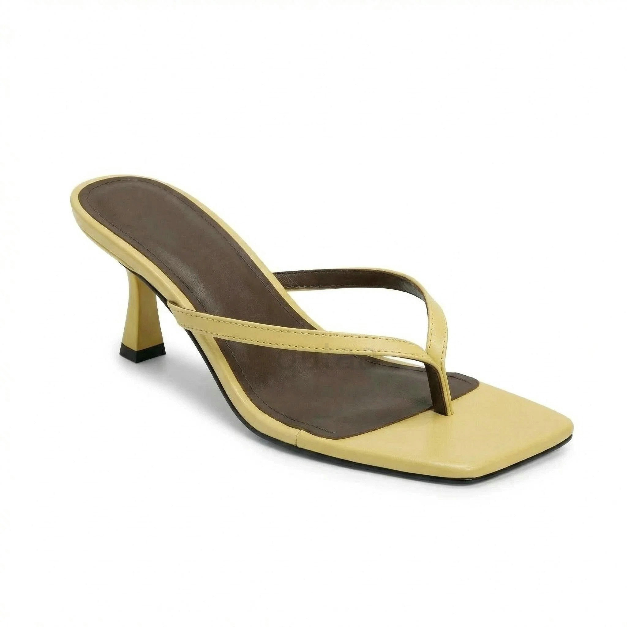 QUTAA นิวส์แฟชั่นรองเท้าแตะผู้ - Kitten Heel Women บทวิจารณ์และราคา