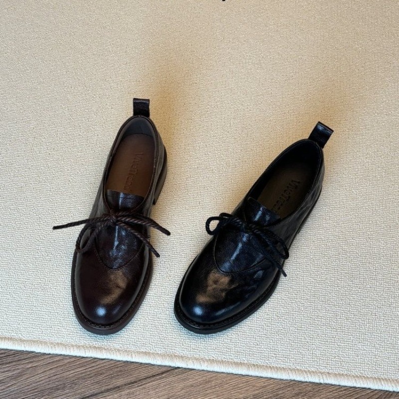 รองเท้าโลฟเฟอร์แบบผูกเชือกสไตล - Kitten Heel Women บทวิจารณ์และราคา
