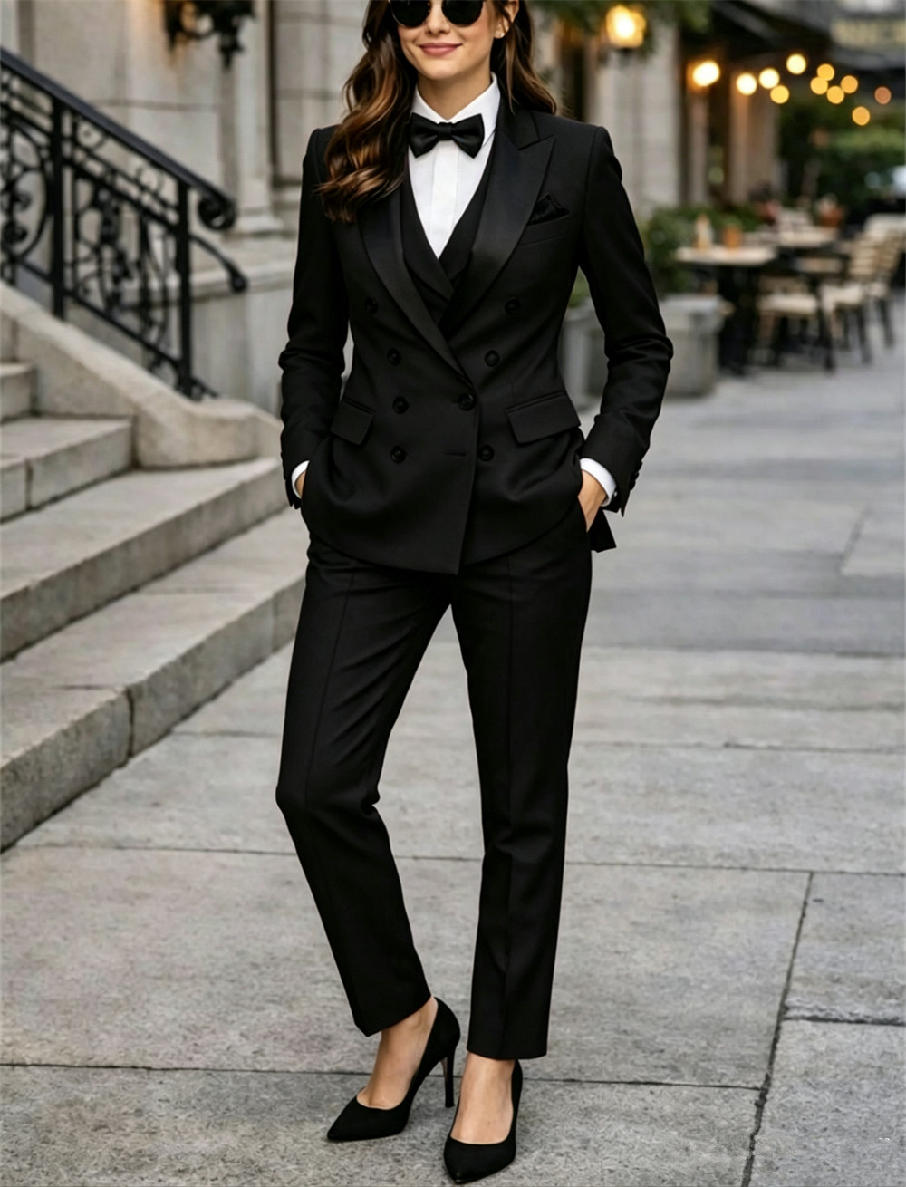 ชุดสูทผู้หญิงแบบกระดุมสองแถว 3 - Women Formal Wear Tailor บทวิจารณ์และราคา