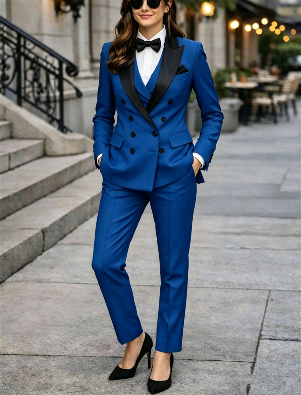 ชุดสูทผู้หญิงแบบกระดุมสองแถว 3 - Women Formal Wear Tailor บทวิจารณ์และราคา
