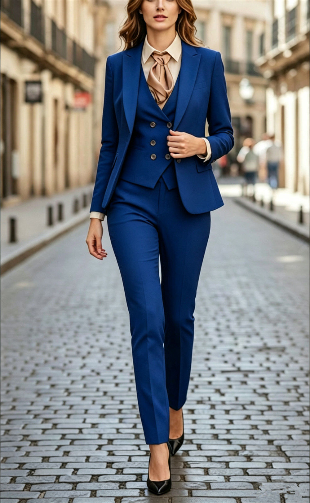 ชุดสูทสีดำสำหรับผู้หญิง 3 ชิ้น - Women Formal Wear Tailor บทวิจารณ์และราคา