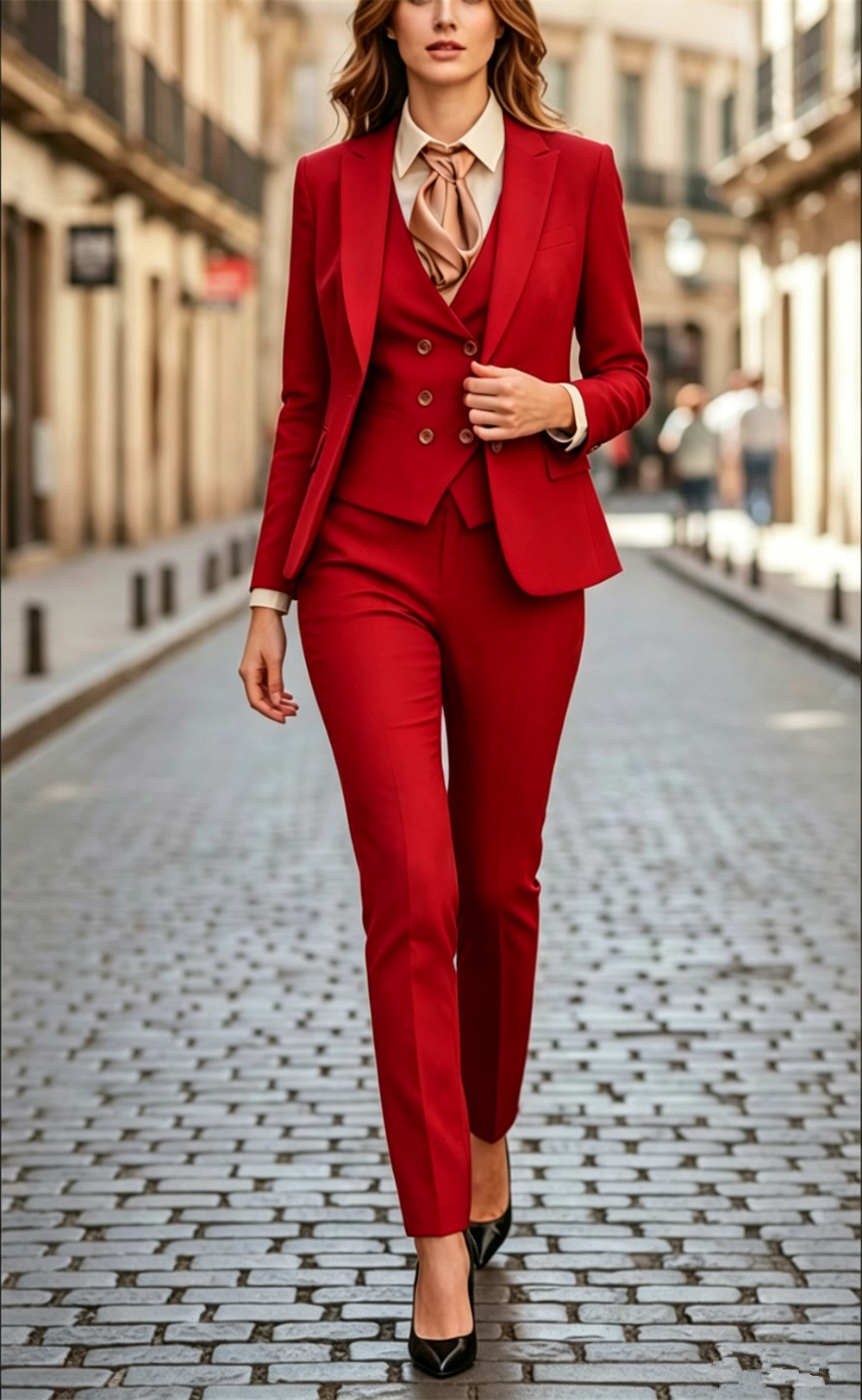 ชุดสูทสีดำสำหรับผู้หญิง 3 ชิ้น - Women Formal Wear Tailor บทวิจารณ์และราคา