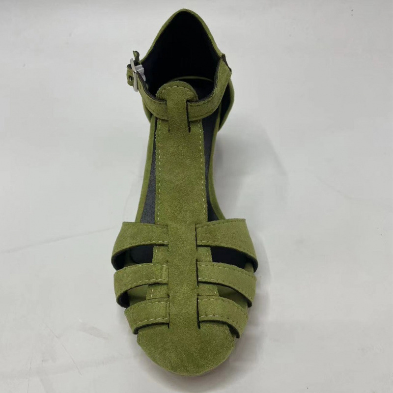 รองเท้าส้นเตี้ยแบบ T-Strap สีเ - Kitten Heel Women บทวิจารณ์และราคา