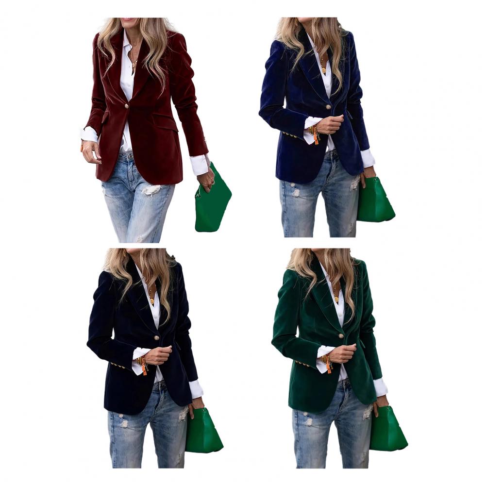 เสื้อเบลเซอร์กำมะหยี่ขนาดใหญ่ส - Women Formal Wear Blazers บทวิจารณ์และราคา