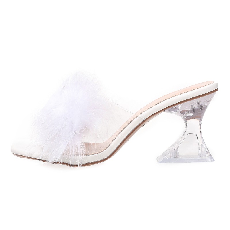2025 ใหม่Elegantเซ็กซี่Feather - Kitten Heel Women บทวิจารณ์และราคา