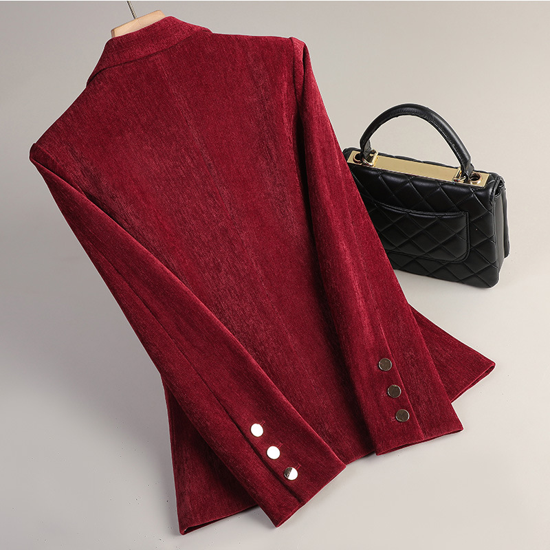 สีเหลืองทองกำมะหยี่เบลเซอร์ผู้ - Women Formal Wear Blazers บทวิจารณ์และราคา