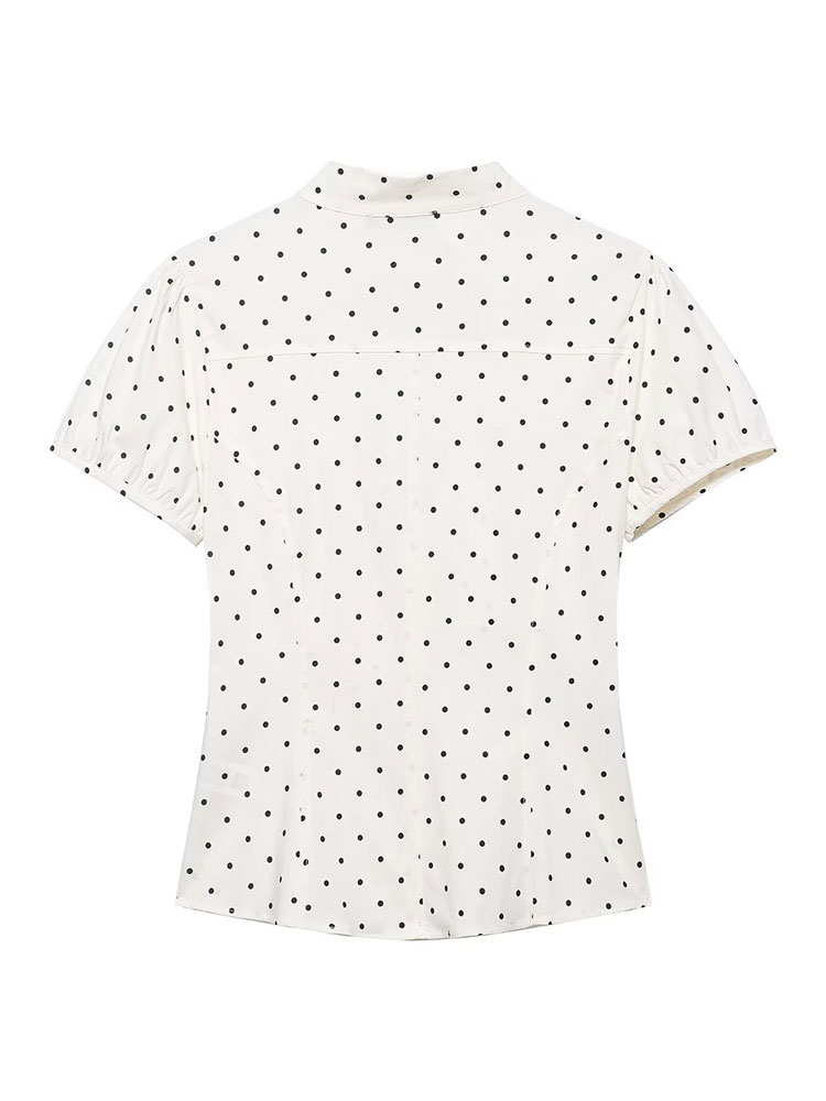 เสื้อเชิ้ตวินเทจสไตล์เรโทรสีขา - Women Formal Blouses For Evening Wear บทวิจารณ์และราคา