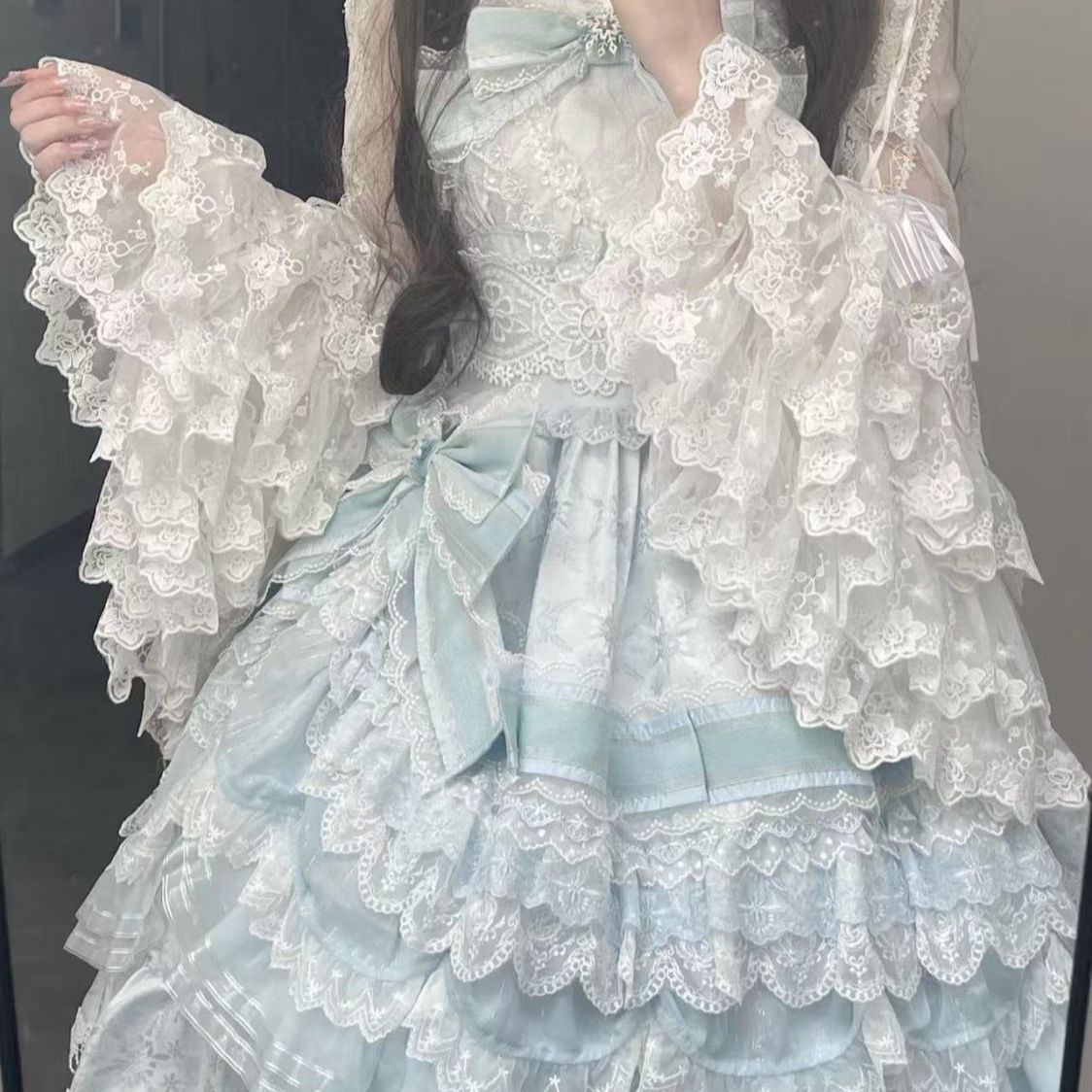 เสื้อโลลิต้าหวานๆ แต่งลูกไม้ แ - Women Formal Blouses For Evening Wear บทวิจารณ์และราคา