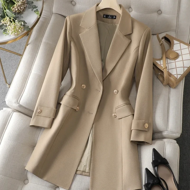 ฤดูใบไม้ร่วงฤดูหนาวแจ็คเก็ตผู้ - Women Formal Wear Blazers บทวิจารณ์และราคา