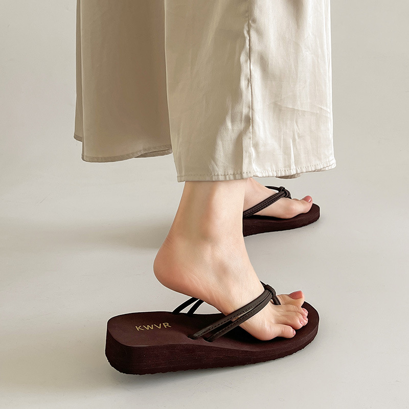 รองเท้าแตะผู้หญิงสีน้ำตาล รองเ - Kitten Heel Women บทวิจารณ์และราคา