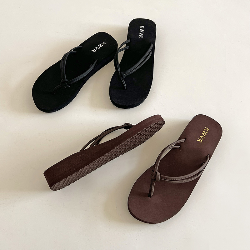 รองเท้าแตะผู้หญิงสีน้ำตาล รองเ - Kitten Heel Women บทวิจารณ์และราคา