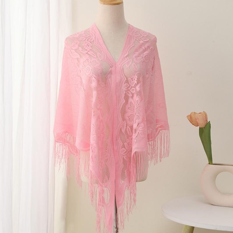 340D Lace Fringed Cover Up Hol - Women Formal Event Wear บทวิจารณ์และราคา