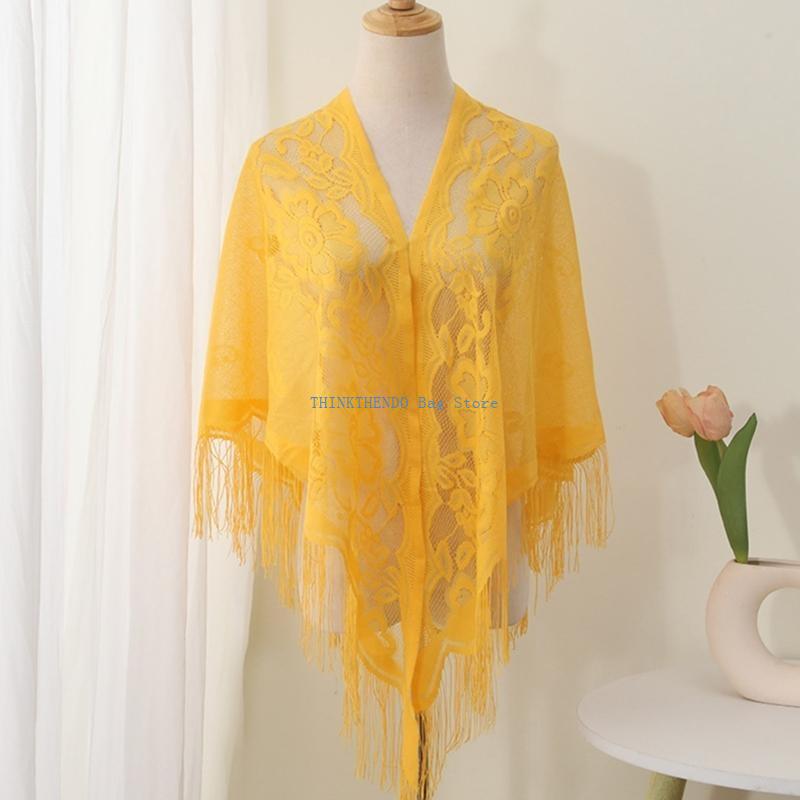 340D Lace Fringed Cover Up Hol - Women Formal Event Wear บทวิจารณ์และราคา