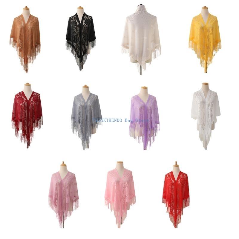 340D Lace Fringed Cover Up Hol - Women Formal Event Wear บทวิจารณ์และราคา