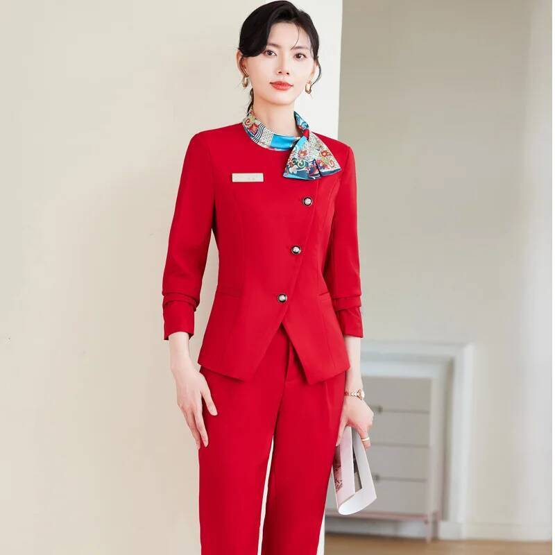 ชุดกางเกงสูทสไตล์หรูหราสำหรับผ - Women Formal Wear Trousers บทวิจารณ์และราคา