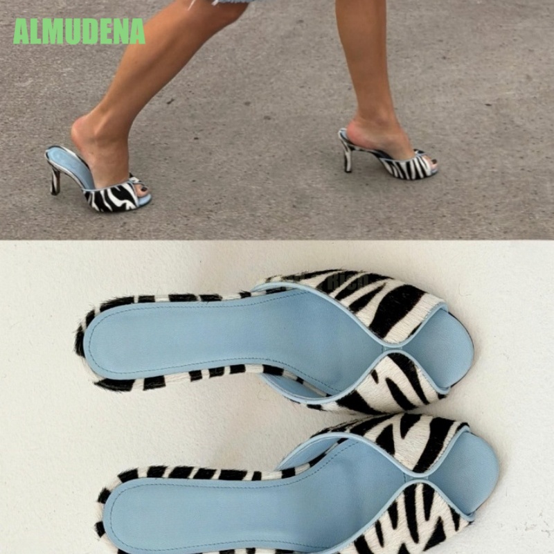 รองเท้าส้นเตี้ยแบบสวมเปิดนิ้วเ - Kitten Heel Women บทวิจารณ์และราคา