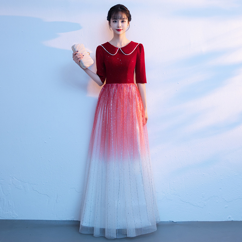 ชุดราตรีสีแดงสำหรับผู้หญิง แฟช - Women Formal Wear For Meeting บทวิจารณ์และราคา