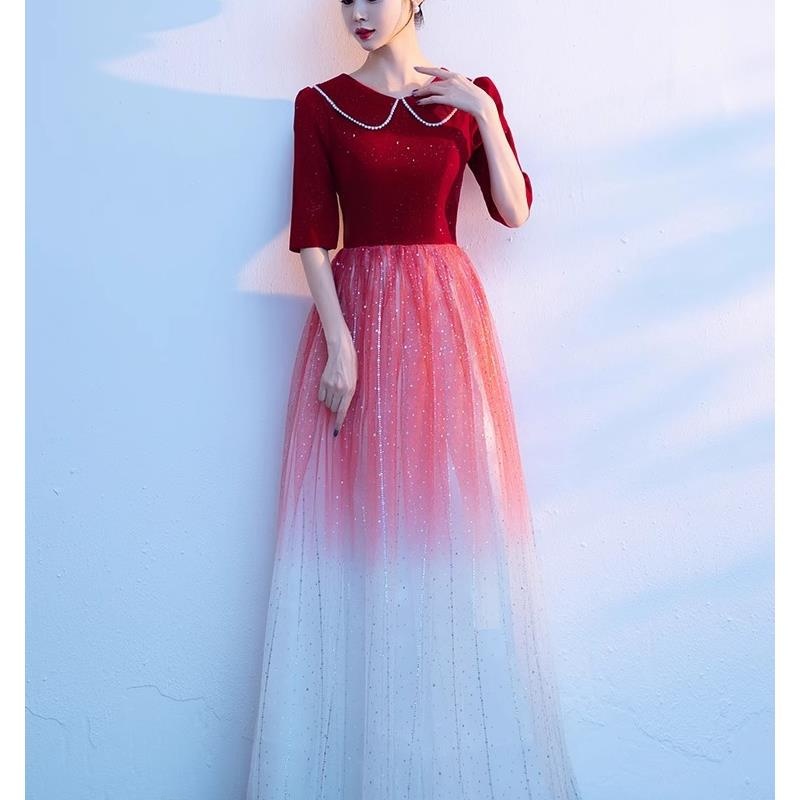 ชุดราตรีสีแดงสำหรับผู้หญิง แฟช - Women Formal Wear For Meeting บทวิจารณ์และราคา