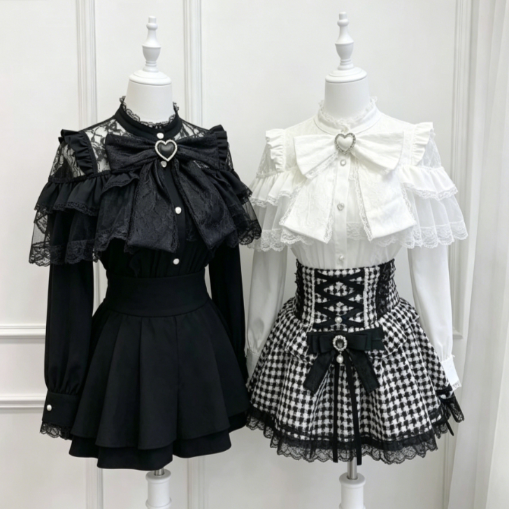 เสื้อเชิ้ตสไตล์โลลิต้าญี่ปุ่นน - Women Formal Blouses For Evening Wear บทวิจารณ์และราคา
