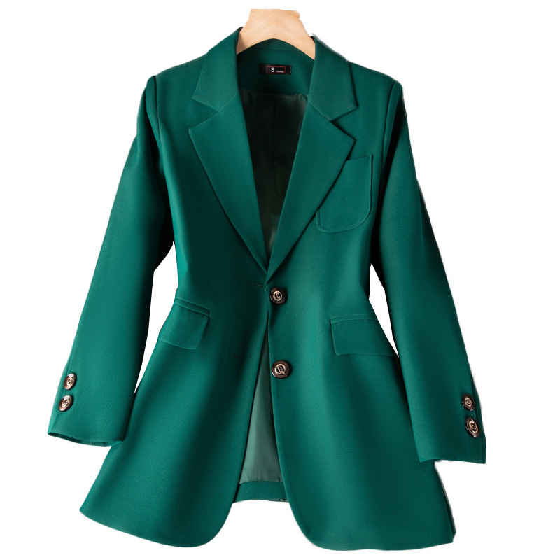 สีฟ้าสีดําสีเขียวผู้หญิงอย่างเ - Women Formal Wear Blazers บทวิจารณ์และราคา