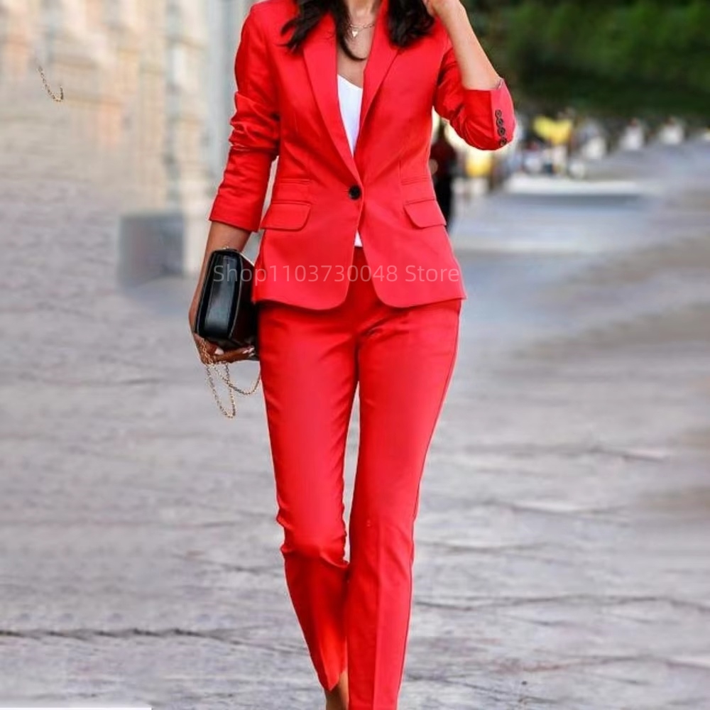 แฟชั่นชุดสูทสตรีสำหรับออฟฟิศ เ - Women Formal Wear Blazers บทวิจารณ์และราคา
