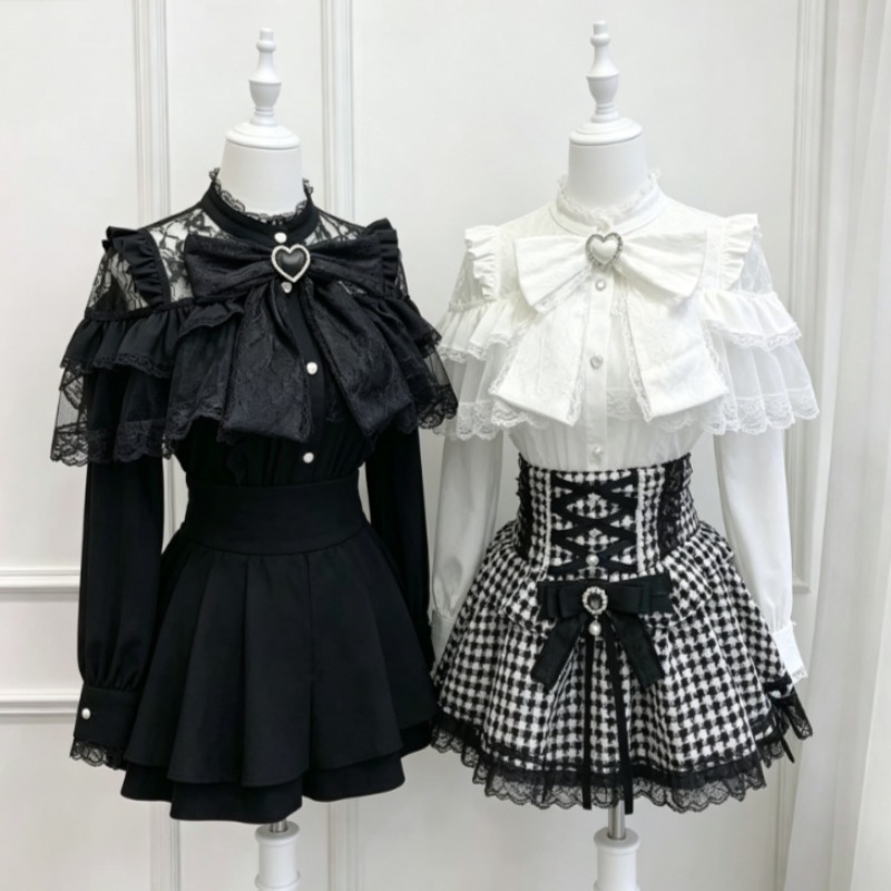 เสื้อสไตล์โลลิต้าญี่ปุ่น ค.ศ.  - Women Formal Blouses For Evening Wear บทวิจารณ์และราคา