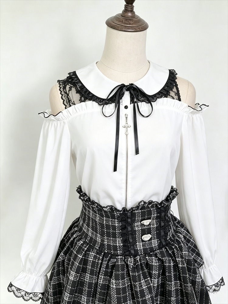 เสื้อสตรีสไตล์ญี่ปุ่น คาวาอี้  - Women Formal Blouses For Evening Wear บทวิจารณ์และราคา