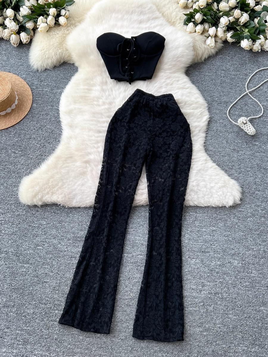 Foamlina อเมริกัน Ins หญิงเซ็ก - Women Formal Wear Trousers บทวิจารณ์และราคา